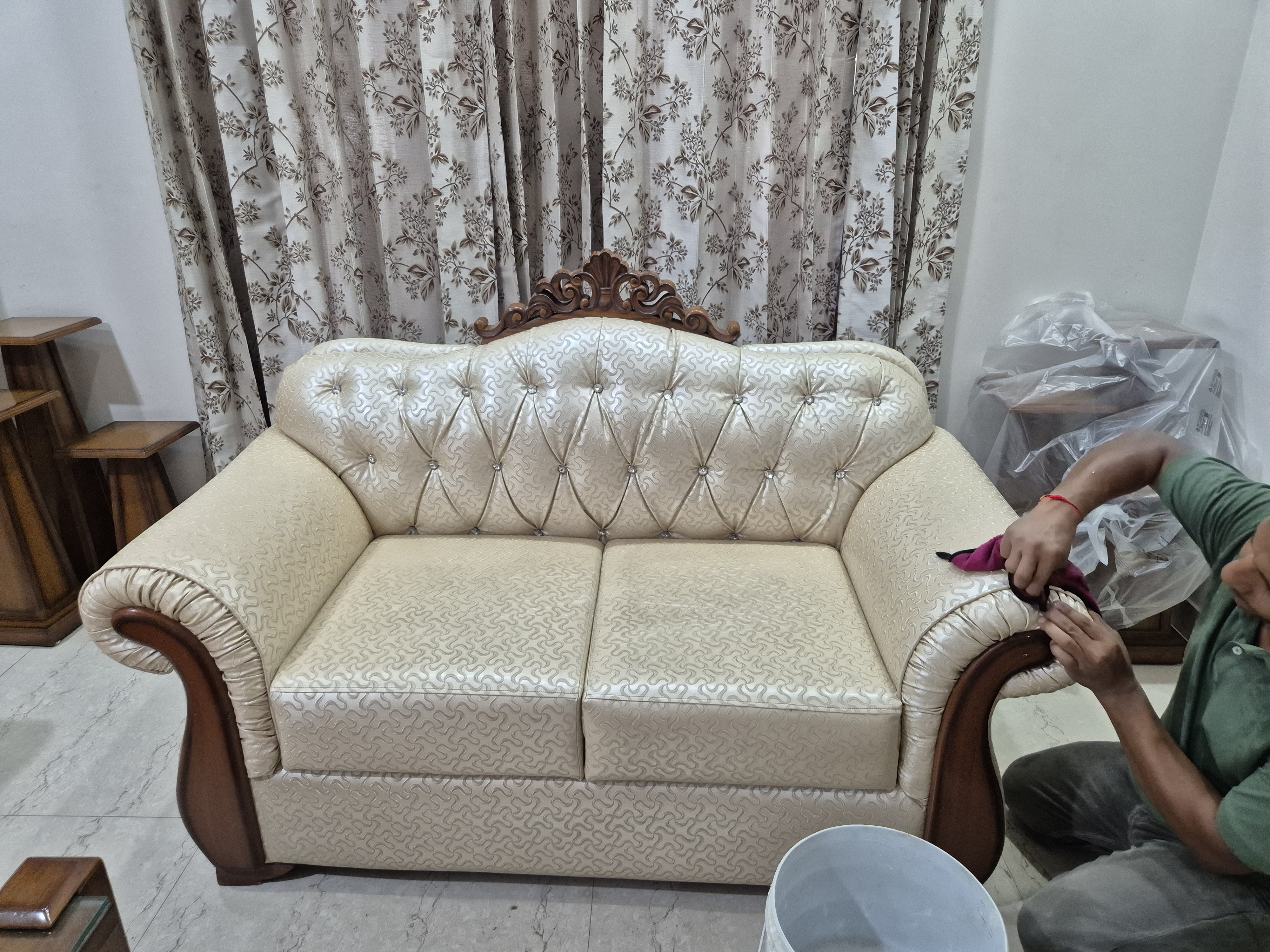 Professionally cared-for shoes, clothing and handbag